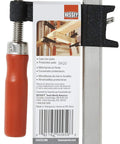 Heavy Duty 6 Inch Clutch Style Bar Clamp Built Different To Deliver 600 Lb Clamping Force For Woodworking And Carpentry with ergonomic handle.