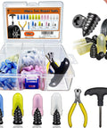 80Pcs Tire Repair Nails Kit With 4 Sizes And Essential Tools for Patch and Plug Repairs, includes screwdriver bit and mini nail puller