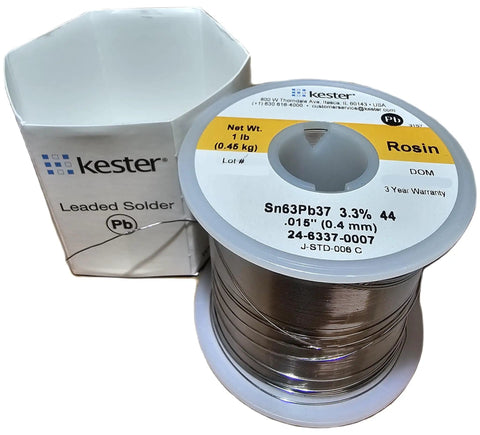 Solder Wire 63/37 Sn Pb For DIY Electronics, 0.381mm Diameter, 28 AWG on a 1 lb reel, ideal for precise hobbyist joints