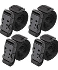40 Inch Quick Release Nylon Straps With Buckles Adjustable And Beefy Heavy Duty Tie Down Straps UV And Wear Resistant Durable Black 4 Pack