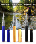 Pocket Size Pen Fishing Pole And Reel Combo For Travel Ultra Portable Telescopic Mini Rod With Micro Collapsible Design