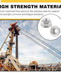 Killer Grade M6 Serrated Flange Nuts 100 Pack Built Hella Tough From Rust Free 304 Stainless Steel Heavy Duty Hexagon Bolts with machinery in background.