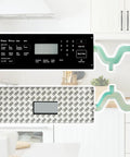 Easy Drop In Membrane Switch Touchpad For Samsung Stove Oven Replacement control panel with buttons and connector ribbons.