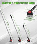 Long Reach 3 In 1 Weeding Tool With Adjustable Crevice Cleaners Stainless Steel Weed Brush And 2 Scrapers size chart