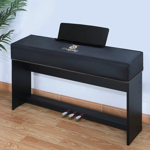 Piano Keyboard Dust Cover With Music Stand And Zipper Opening on Yamaha P225 88 Keys Digital Piano