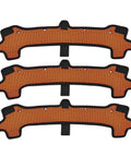 Three Pack Skullerz 8984 Hard Hat Sweatband Replacement For Easy On Off Comfort Moisture Wicking Anti Stink in Orange