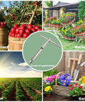 12 Inch Stainless Steel Soil Probe With T Style Handle And Reusable Sampler Bags for quick sampling in gardens, farms, and orchards
