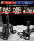 Universal Front And Rear Wheel Hub Puller Set For Flange Type Axle Remover Tool fits various lug patterns on wheels