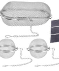 Top Shelf 304 Stainless Steel Ultrasonic Cleaner Baskets With Super Soft Lint Free Microfiber Cloths one broad and two slim mesh caddies
