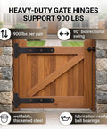 2 Pack 13 Inch Heavy Duty Strap Gate Hinges Solid Stainless Steel Supports Up To 900 Pounds Anti Sag Build on a wooden gate.