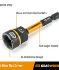 16 Piece Bolt Biter Nut Extractor And Driver Set with labeled bi-directional design and durable torsion zone