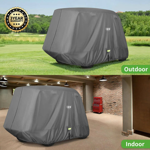 Heavy Duty Golf Cart Cover For 2, 4, Or 6 Passengers Universal Fit For EZGO Club Car Yamaha All Weather Outdoor and Indoor Use