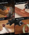 64Pcs Sanding bits for Dremel, 1/8 in shank aluminum oxide stones; for metal rust removal, wood, and jade polishing.