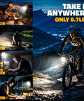 LED Work Light for 20V Tools with 140 Degree Pivoting Head, 70 Watt Bright 7000 Lumens used for camping and biking at night