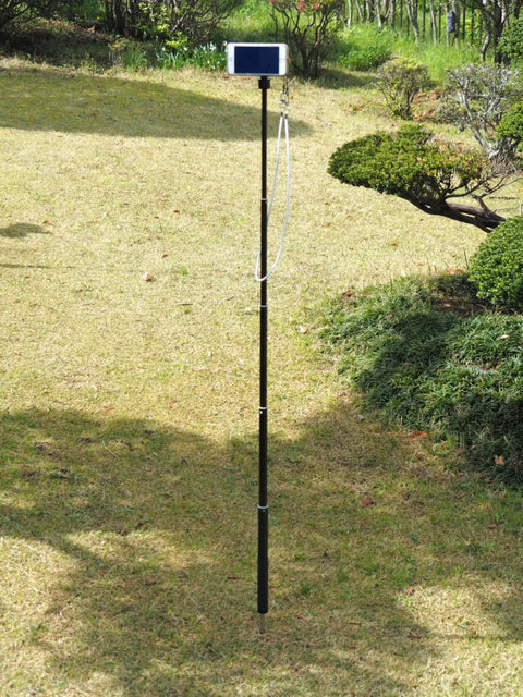 Magnetic Golf Monopod Selfie Stick With Metal Ground Spike 52 Inch Adjustable MagSafe Compatible Phone on golf course