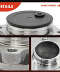 Close-up of a Rear Wheel Bearing And Hub Assembly Set For Mazda 3 2004 2008 Non ABS 5 Lug Models Dual Pack High Load Capacity.