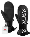 Waterproof Ski Mittens For Men And Women With Pocket And Wrist Guard Touchscreen Compatible Snow Gloves For Snowboarding And Skiing