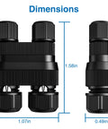 Fastlock2 Low Voltage Landscape Lighting Wire Connector 12 Pack Waterproof 12 To 18 Gauge For Outdoor Path Lights dimensions