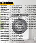 Applications list for Heavy Duty Washer Tub Seal And Bearing Kit Compatible With Samsung Machines, fitting various models.