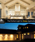 Indoor kitchen and outdoor house evening lighting with 3 Inch LED Gimbal Recessed Lights Black Square Finish With 5CCT 2700K To 5000K