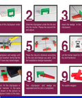 Step-by-step instructions for Premium Tile Leveling System With 1/8 Inch Spacers, 2000 Tile Spacers for easy installation process