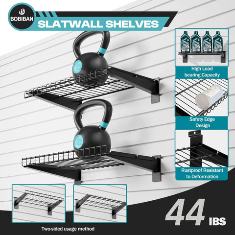 24 Piece Slatwall Accessories Kit With Metal Storage Baskets Heavy Duty Shelf Brackets Multi Size Hanging Hooks For Retail Store Fixtures And A Hella Organized Merch Display Setup