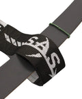 Close-up of the Recurve Takedown Bow Stringer For Traditional Longbows Pro Grade Stringing Tool with anti-slip pad on limb.