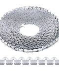 Tough As Nails Flexible Metal Tack Strip For Upholstery And Furniture Repair Heavy Duty Galvanized Steel, 65 feet roll with triple grip design.