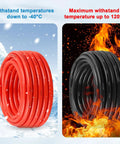 10 AWG Solar Panel Extension Cable Kit, 100 Ft Black And 100 Ft Red, Tinned Copper PV Wire for extreme temperatures