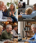 F1P Bluetooth OTC Hearing Aids For Seniors And Adults With Hearing Loss Featuring AI Voice Enhancement, Noise Reduction, Personal Sound App