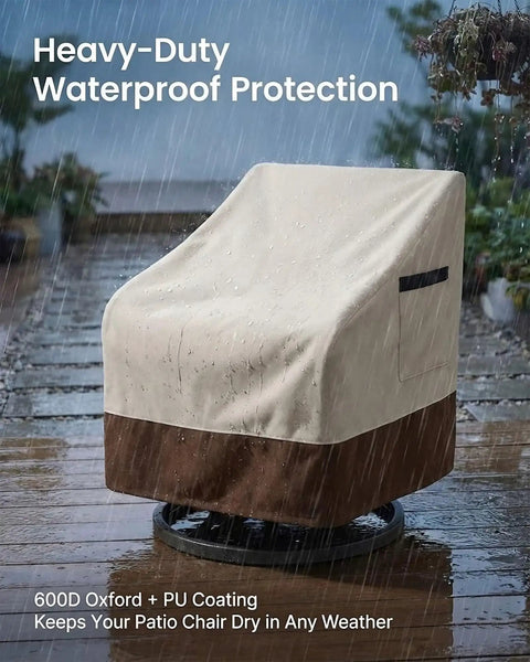 Heavy Duty Waterproof Patio Chair Covers For All Weather Protection Fits Swivel Lounge Rocking And Adirondack Chairs