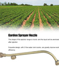 Dual Outlet Brass Garden Sprayer Nozzle With Atomizing Mist For Efficient Plant Watering And Crop Spraying G1/4 Connector