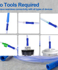6.5 Foot Extended Suction Connection Tube Replacement Hose For Medical Devices With 9mm Standard Connectors in use