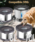 4 Pack Replacement Filters For Round Dog Water Bowl Fits 8L 2.1Gal 10L 2.6Gal 12L 3.17Gal 14L 3.7Gal Models with dog