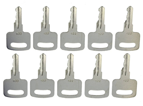 Rock Solid Upright Ignition Keys For Scissor Lifts And Boom Lifts Fit Genie Skyjack Terex Snorkel Replace Key 455 Solid Metal Durable 10-Pack
