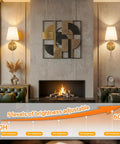 Wireless Battery Operated Wall Sconces Set Of 2 With Peel And Stick Indoor Lights No Wiring Nonsense Needed Super Bright Renter Friendly Home Decor Upgrade Package in modern living room.