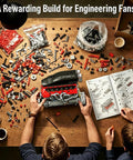 Working V12 Engine Model Kit For Adults A Fully Functional Mechanical Desk Model With Realistic Pistons And Crankshaft Motion A Cool Hands On Buildable Engine Toy For Car Enthusiasts And Education Gift, build in progress on desk