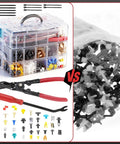 2080Piece Auto Retainer Clips Kit with Fastener Pliers, Trim Removal Tools, and 3-Layer Organizer Box