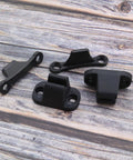 2X T Shape Door Retainer Kit Black Plastic Door Stop Catch Holder Set For Camper RV Motorhome Caravan Campervans