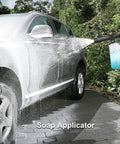 Powerful Electric Pressure Washer 2.6 GPM, 1500W High Pressure Cleaner With 4 Nozzles cleaning car with soap, Bright Yellow