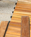 Teak Wood End Pin And Side Trim Pieces For Floor Transitions 8 Piece Set Interlocking Natural Teak Oil Finish on deck