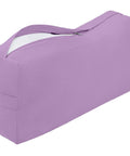 Ultra Plush Yoga Bolster Pillow For Restorative Poses And Meditation, Cushioned With Soft PET Fill, 100 Cotton Cover That Is Washable, Built For Deep Stretches And Cozy Pain Free Practice. Rectangular purple bolster with handle and zipper, 24x12x6 in.