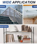 Image of a guardrail, handle, and storage rack showcasing applications of Beefy 6063 Aluminum Tubing Round Tube 1.38 Inch Outer Diameter 0.98 Inch Inner Diameter 13 Inch Length Metal Straight Pipe For Industrial Use DIY Projects Furniture Decor Silver.