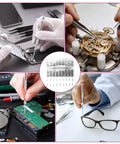 Precision work using Top Shelf 500 Pack Phillips Micro Self Tapping Screws With Stainless Steel Screwdriver Kit for gadgets.