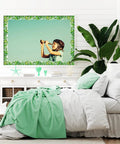 Boho Bulletin Board Trim Wall Decals With Tropical Leaves Greenery For Kid Friendly Classroom And Home Decor 59ft Flexible Wall Border