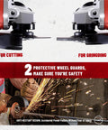 Beast 9 Amp Angle Grinder 4-1/2 Inch Electric Power Tool With 11,800 RPM, Auxiliary Handle And 2 Safety Guards in use