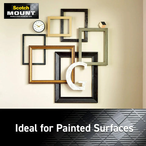Wall frames held by Four 1 Inch Permanent Mounting Squares Hold Up To 1 Pound Total On Contact No Mess Easy To Use White Adhesive