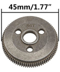 Beefy Steel 48P Spur Gear 86T showing 45mm diameter for 1/10 Traxxas Slash 2WD RC Cars Upgrade Parts