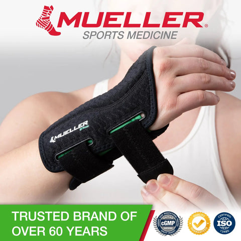 Fitted Wrist Brace For Pain Relief And Solid Support With Carpal Tunnel Tendonitis And Arthritis One Hand Cinch Adjustment