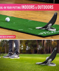 Game-Changing Pressure Putt Trainer with true hole replication indoors and outdoors for serious game improvement